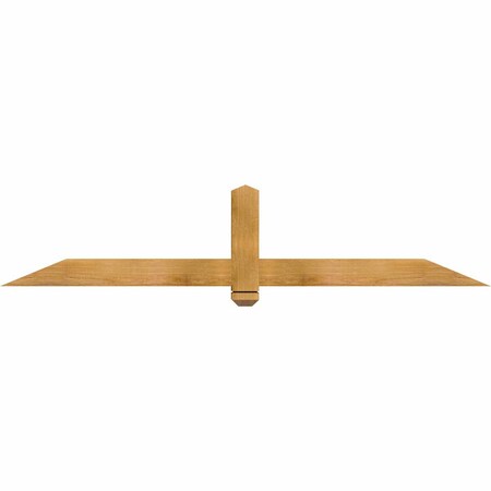 Ekena Millwork Eugene Rough Sawn Timber Gable Bracket, Western Red Cedar, 72"W x 15"H x 4"D x 4"F, 5/12 Pitch GBW072X15X0404EUG00RWR